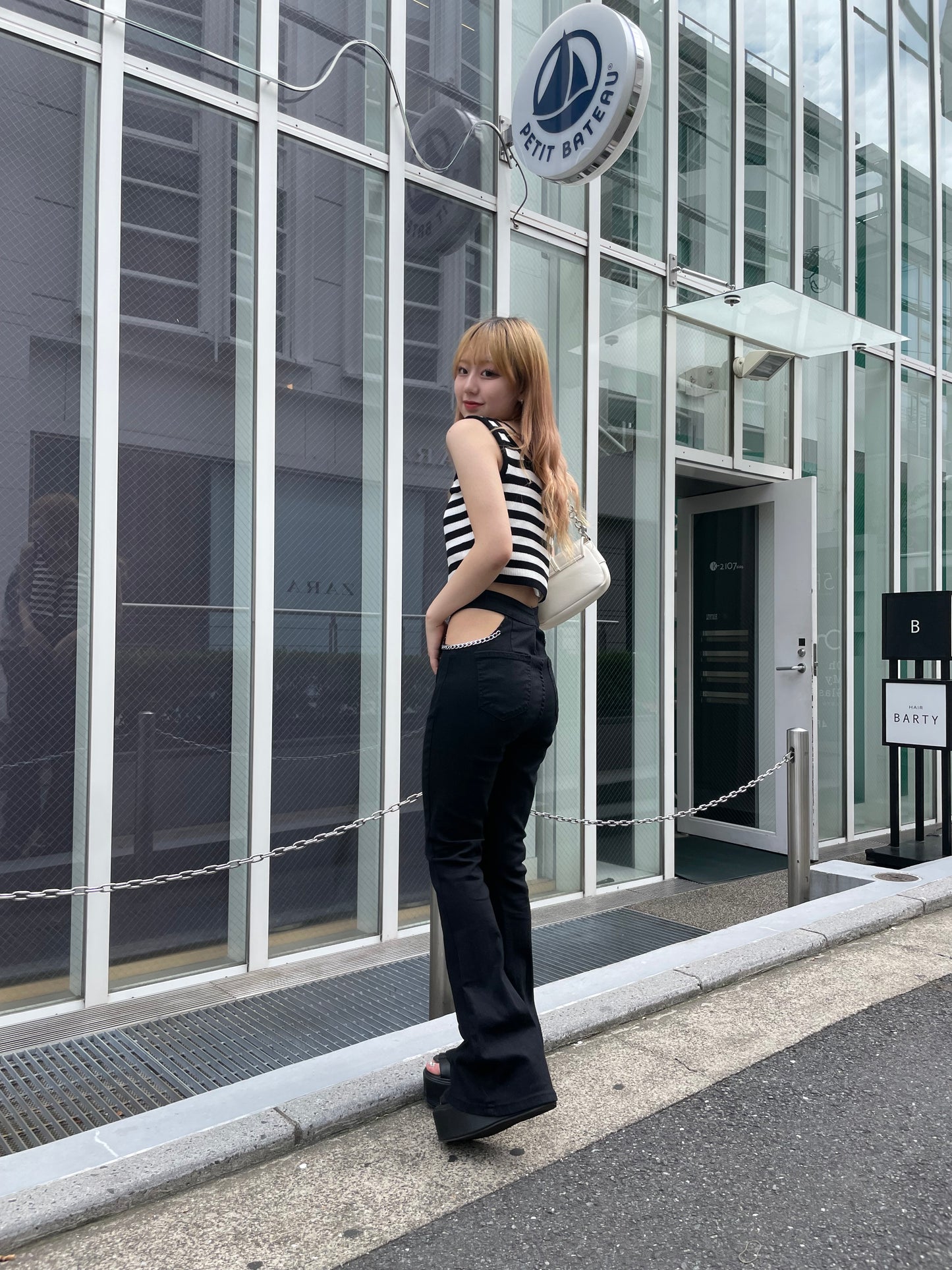 ボーダージップタンクトップ DPB68067