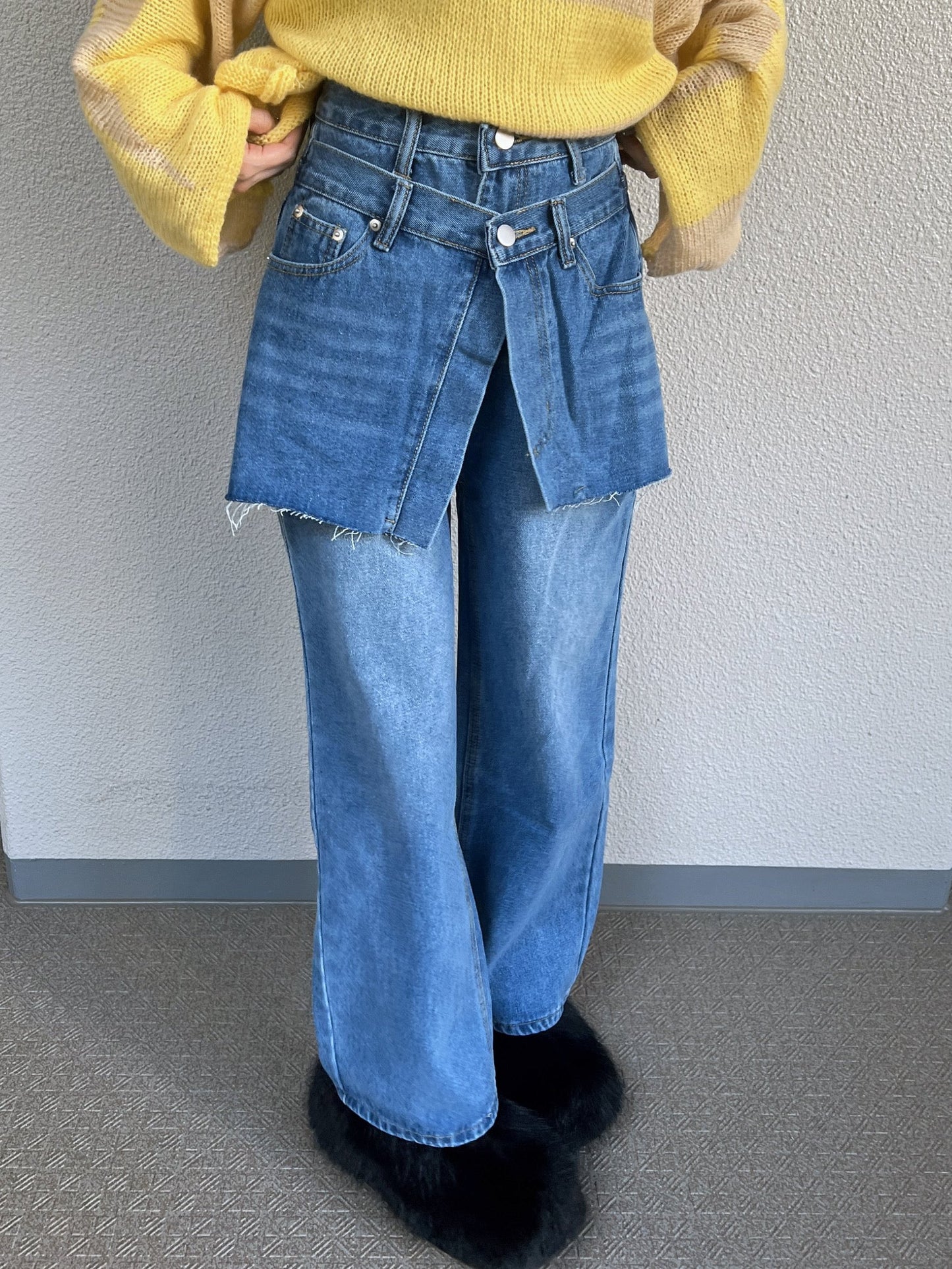 レイヤードデザインデニムパンツ DPB79048