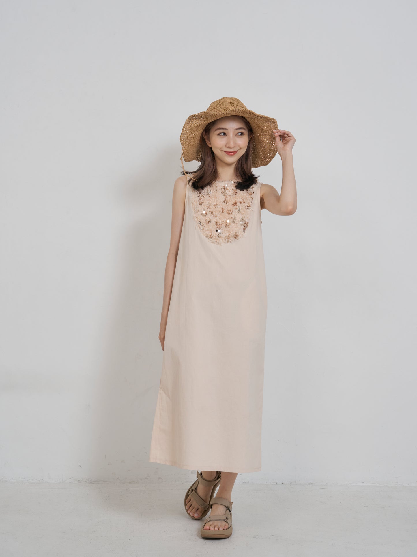 リボン付き麦わら帽子 CPA14093