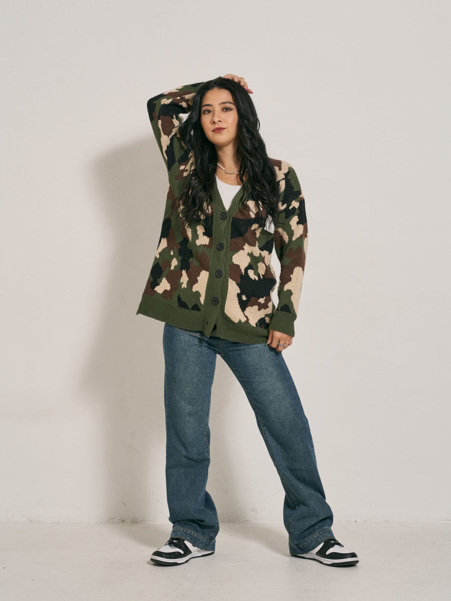 カモフラニットカーディガン DPB48041