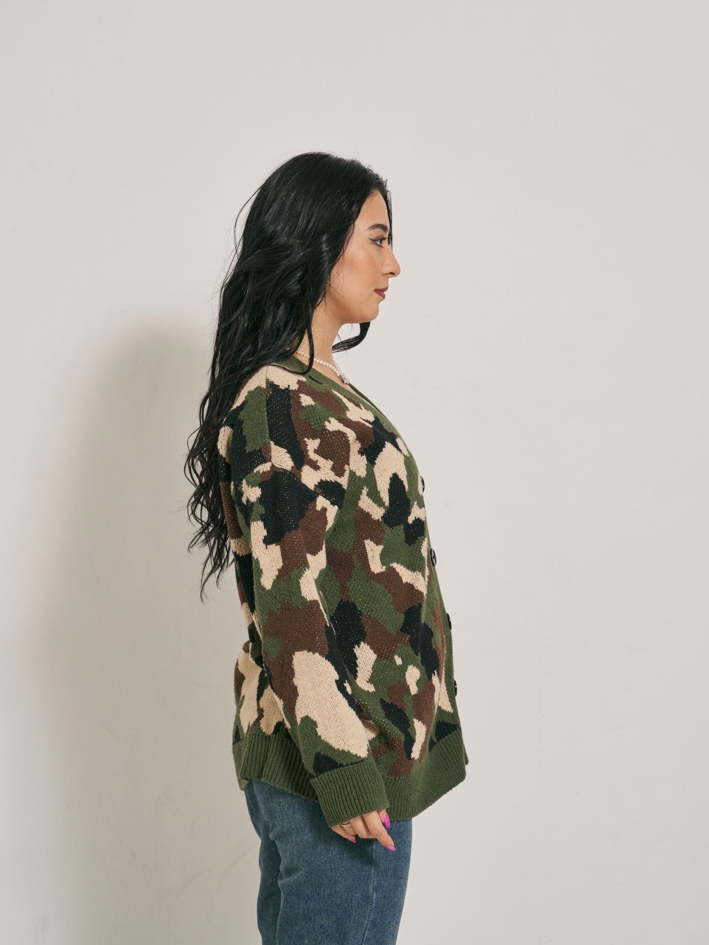 カモフラニットカーディガン DPB48041