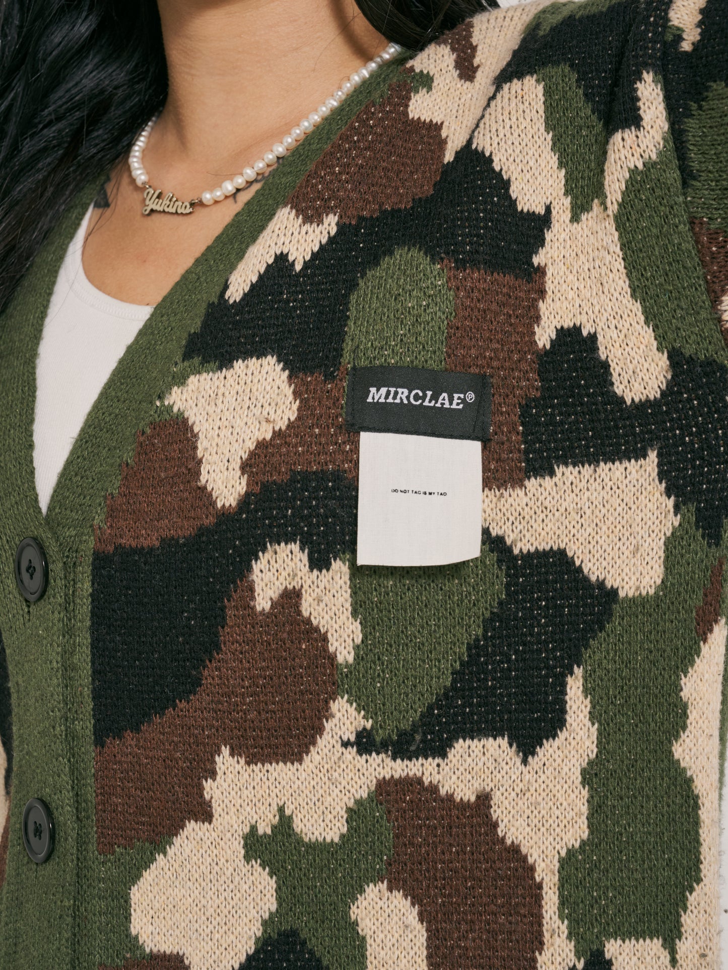 カモフラニットカーディガン DPB48041