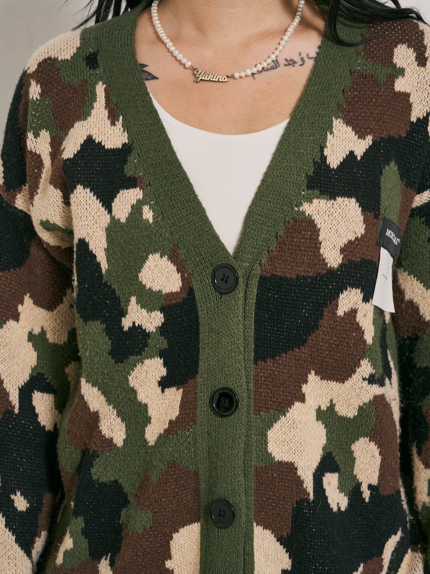 カモフラニットカーディガン DPB48041