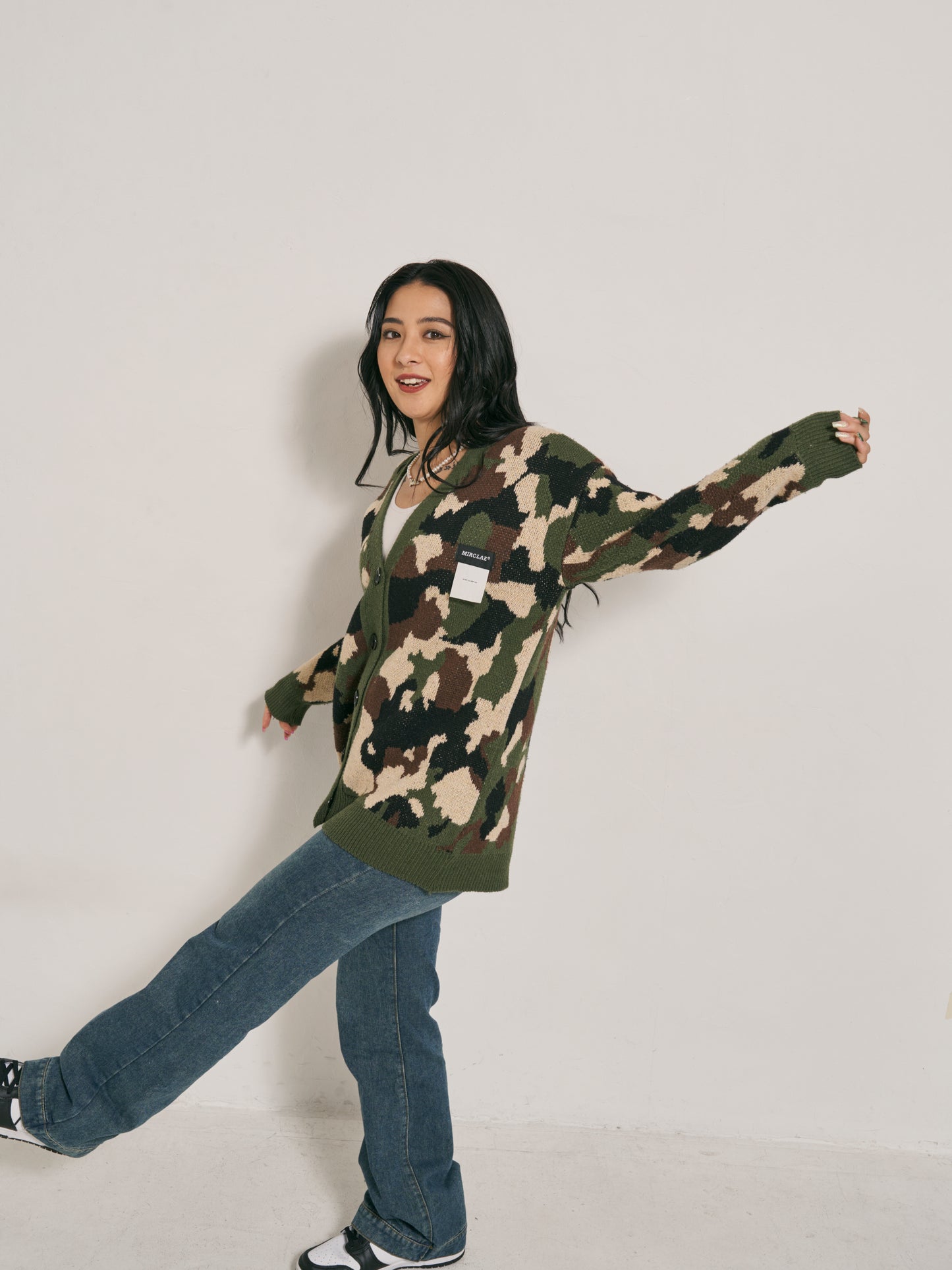 カモフラニットカーディガン DPB48041