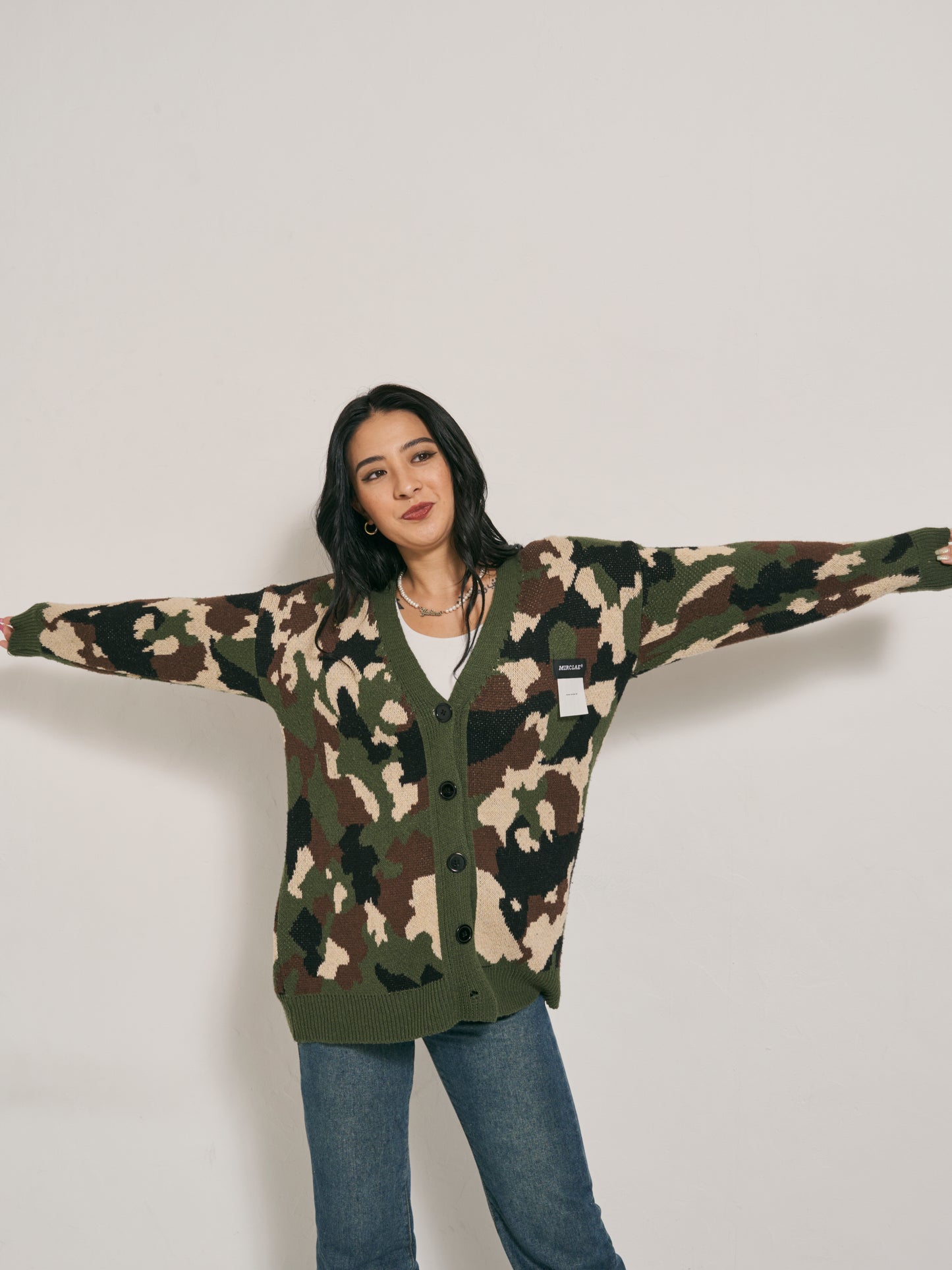 カモフラニットカーディガン DPB48041