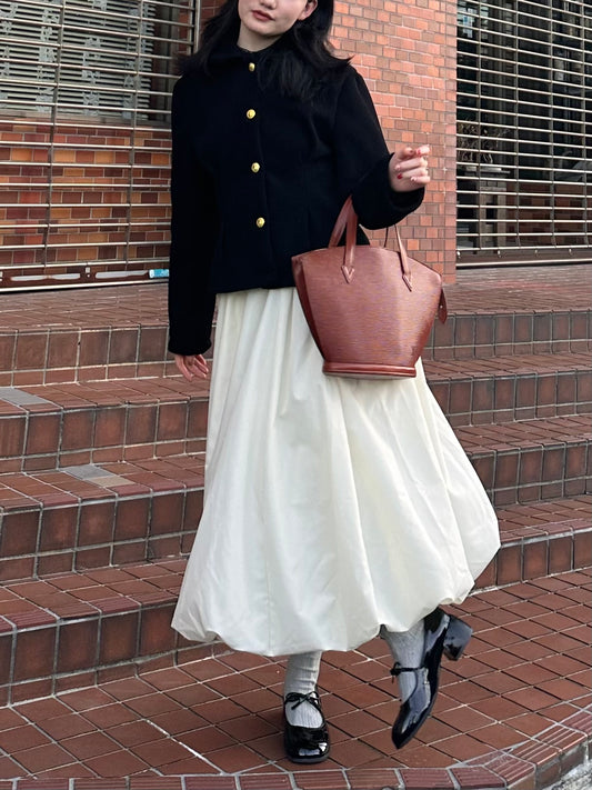 ホワイトバルーンスカート DPA43296