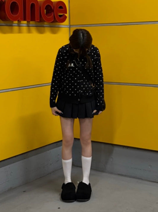 ドットレースパッチカーディガン DPB98071