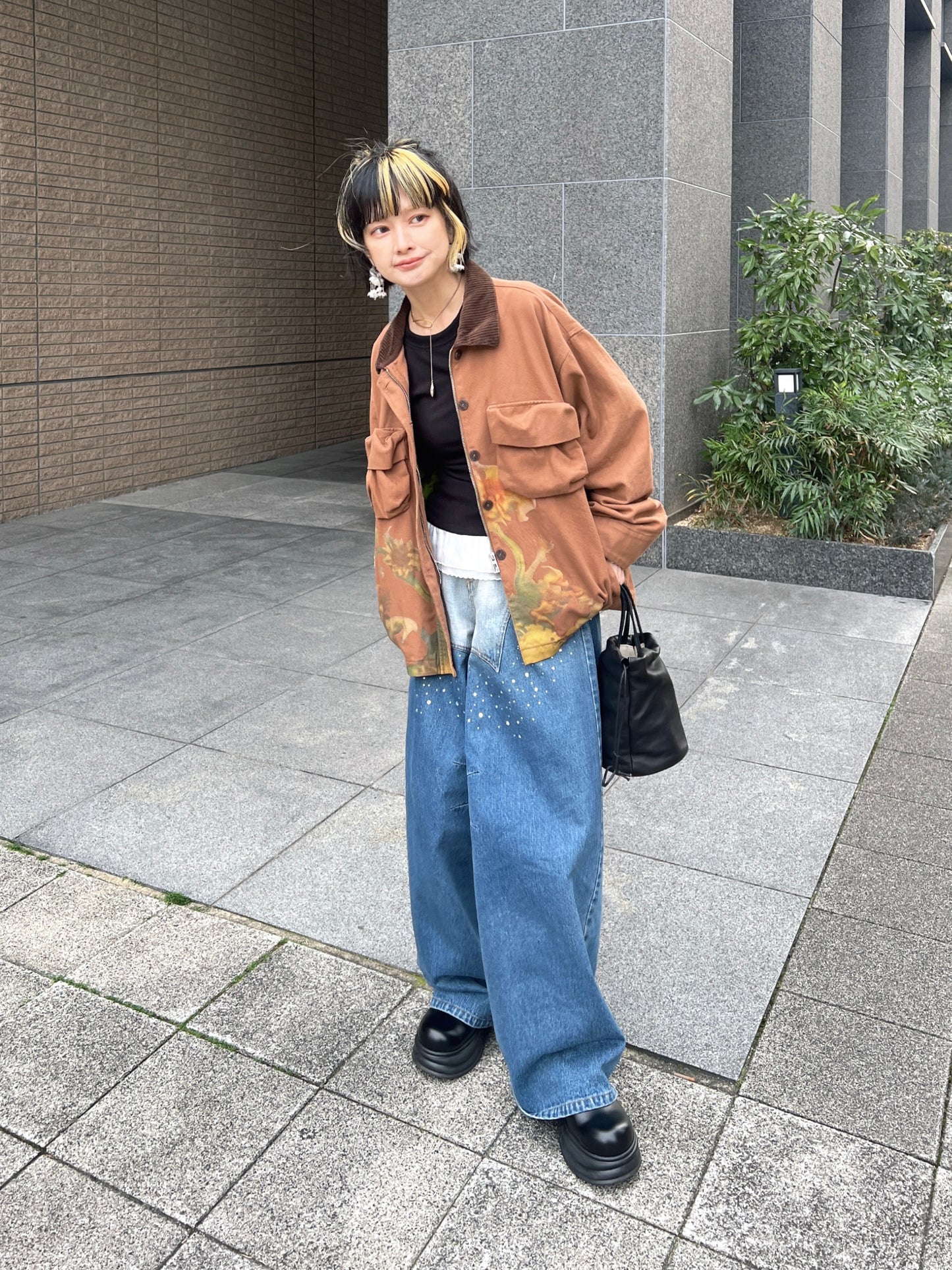 フリル付きリブニットトップス DPB79097