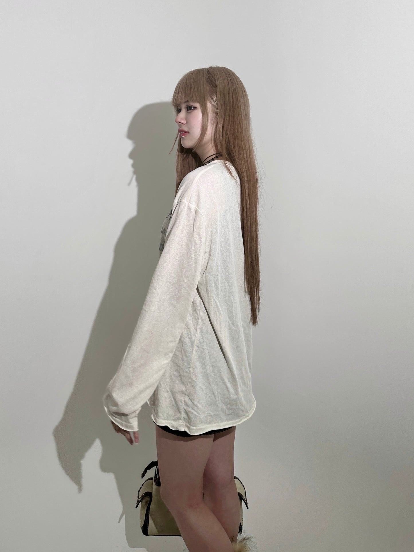 ホワイトロングTシャツ DPB67008