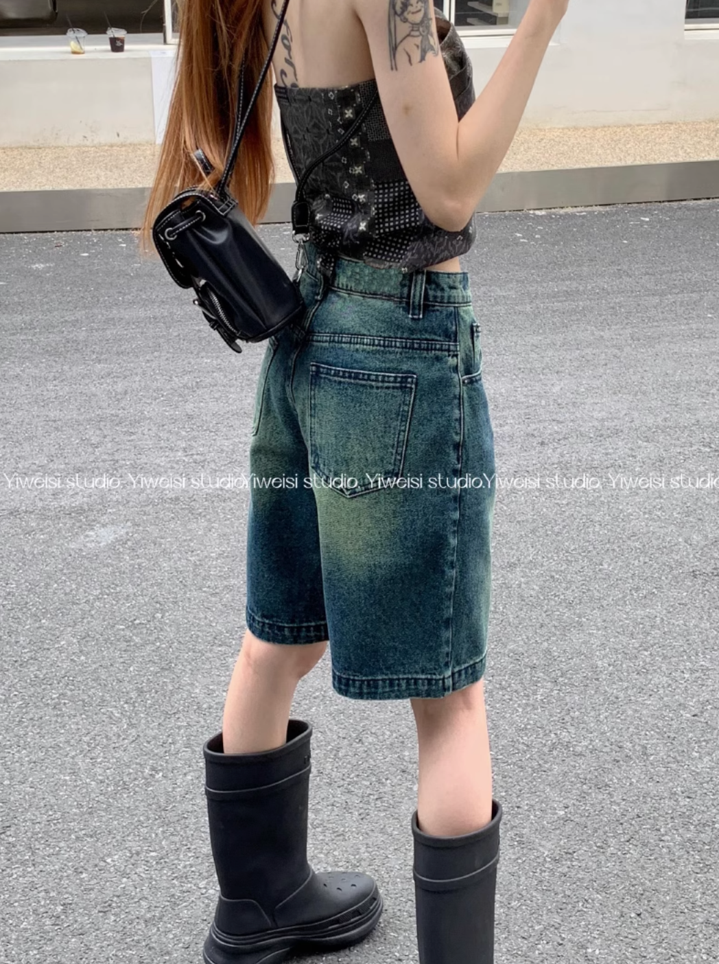 ストレートデニムハーフパンツ DPB71446