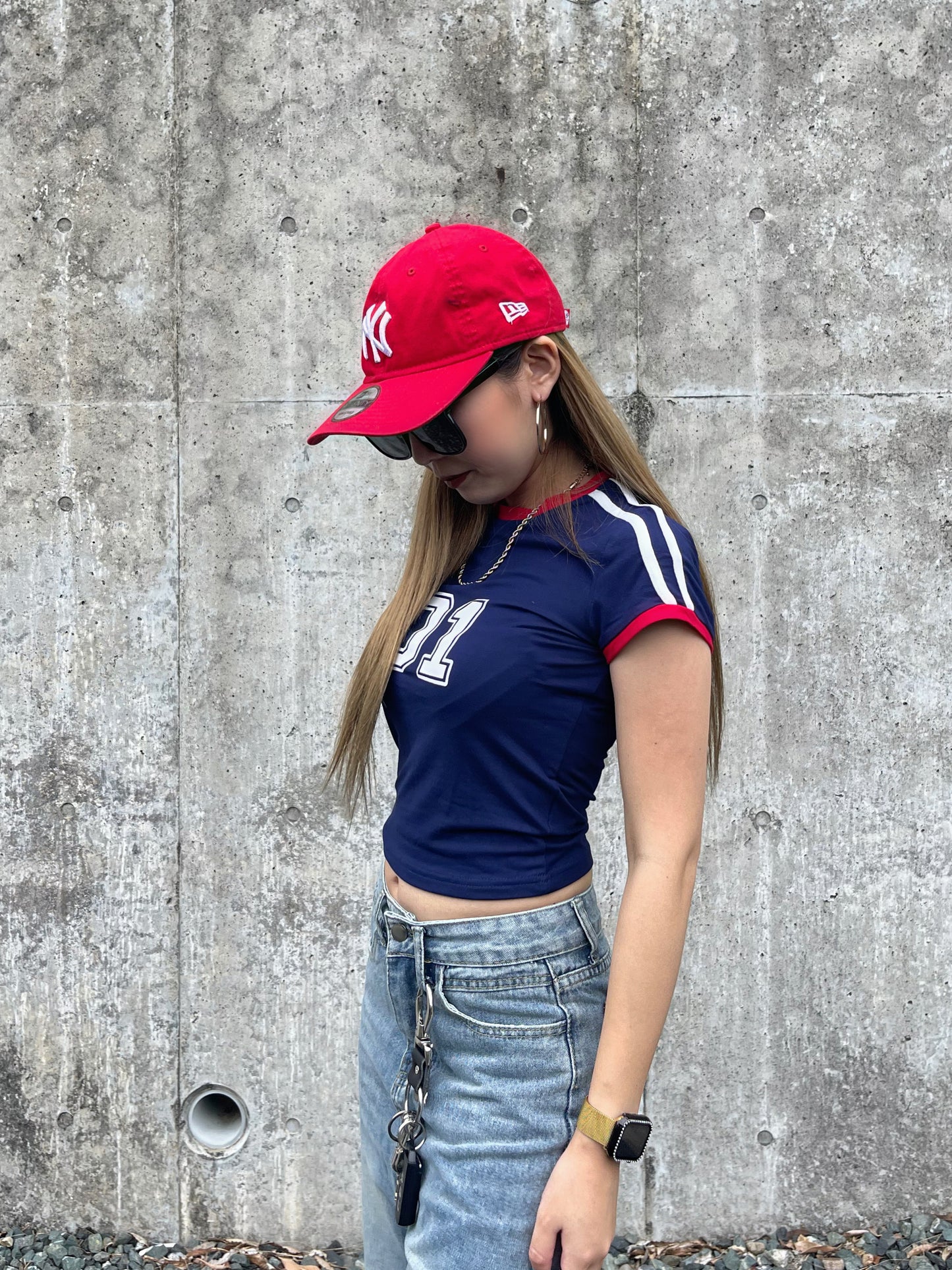クロップドスポーツTシャツ DPB73097