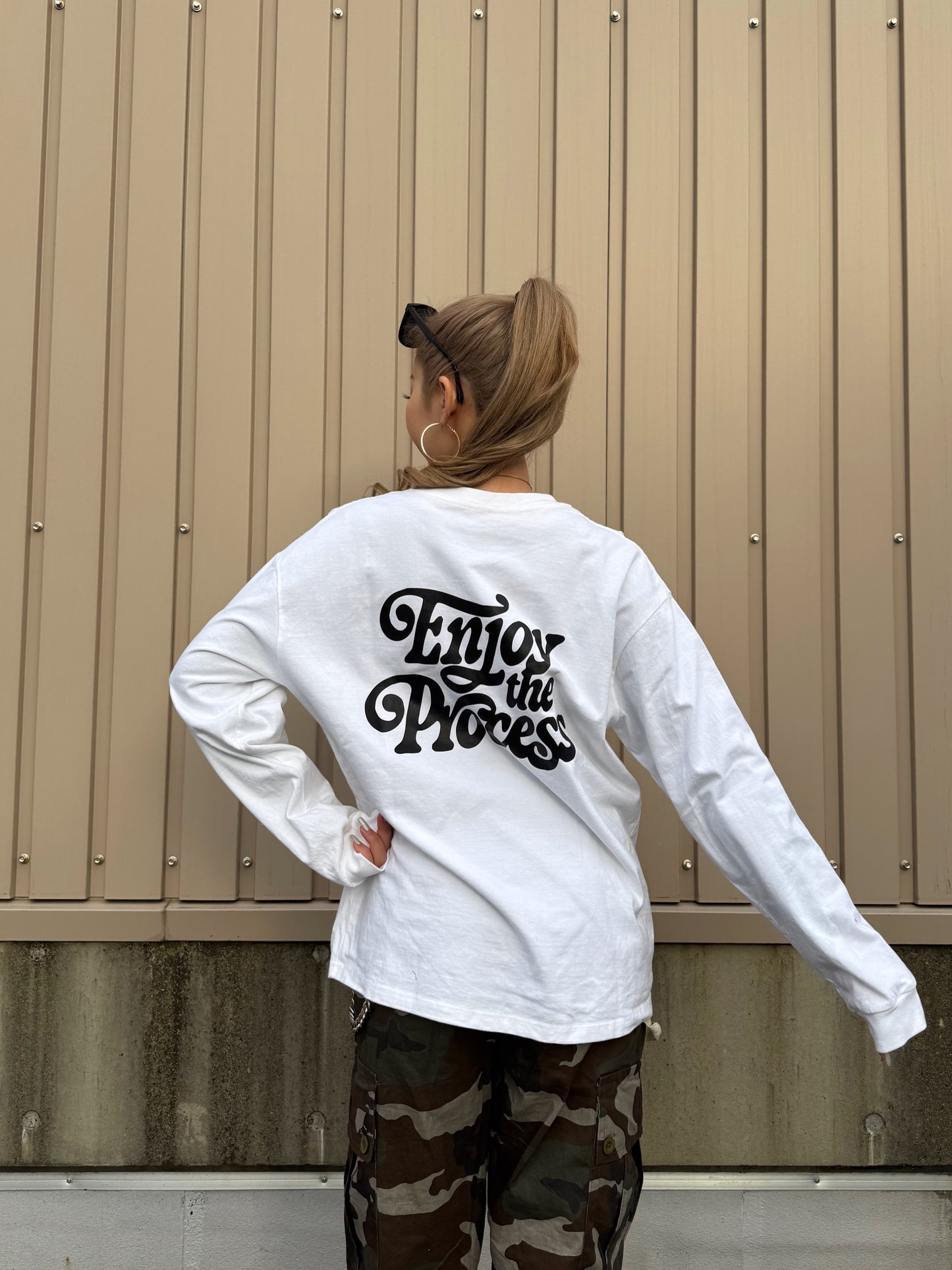 ユニセックスロゴロングスリーブTシャツ DPB73254