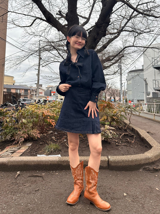 デニムデザインミニスカート DPA43282