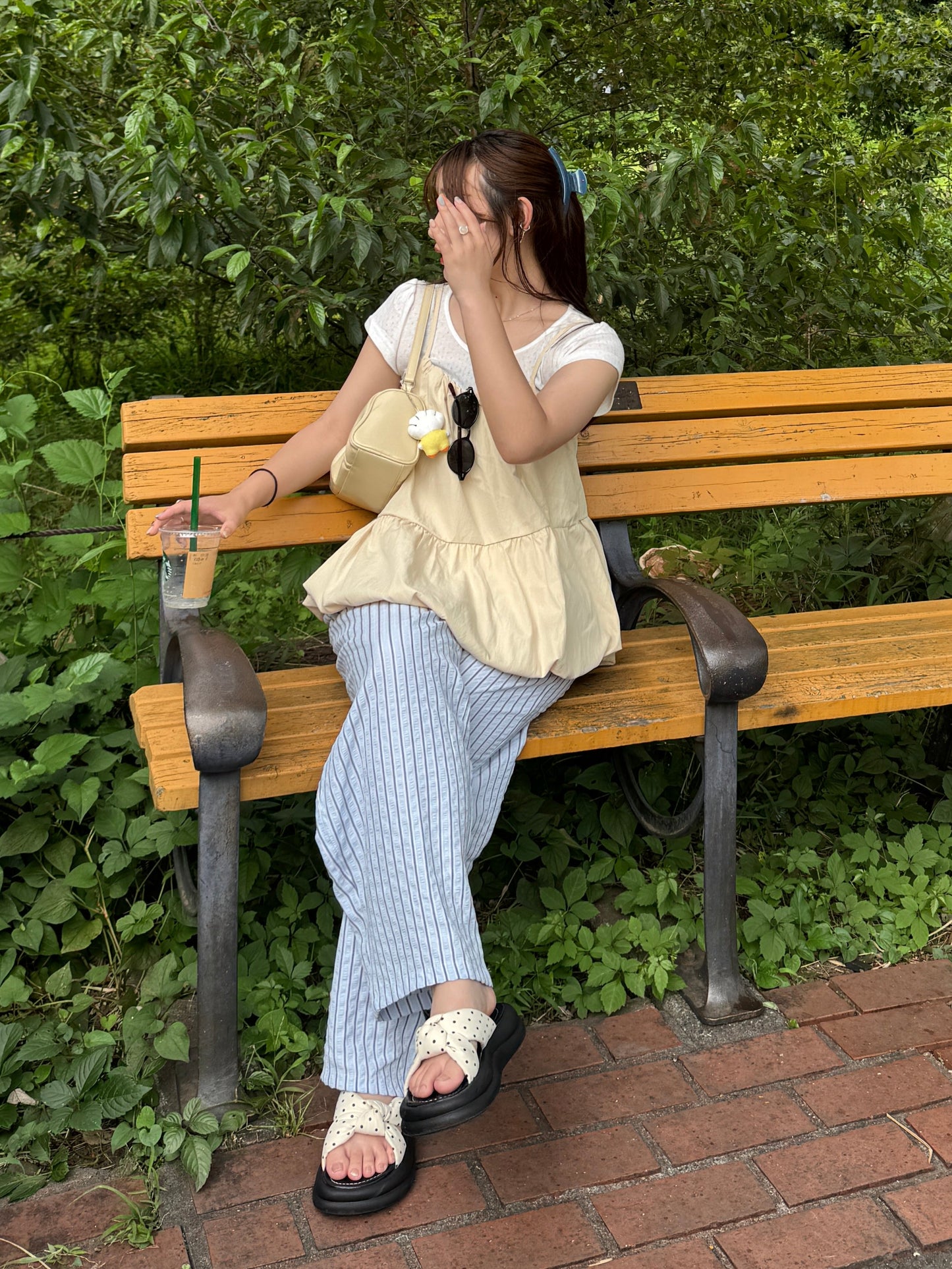 厚底ドットサンダル DPB78182