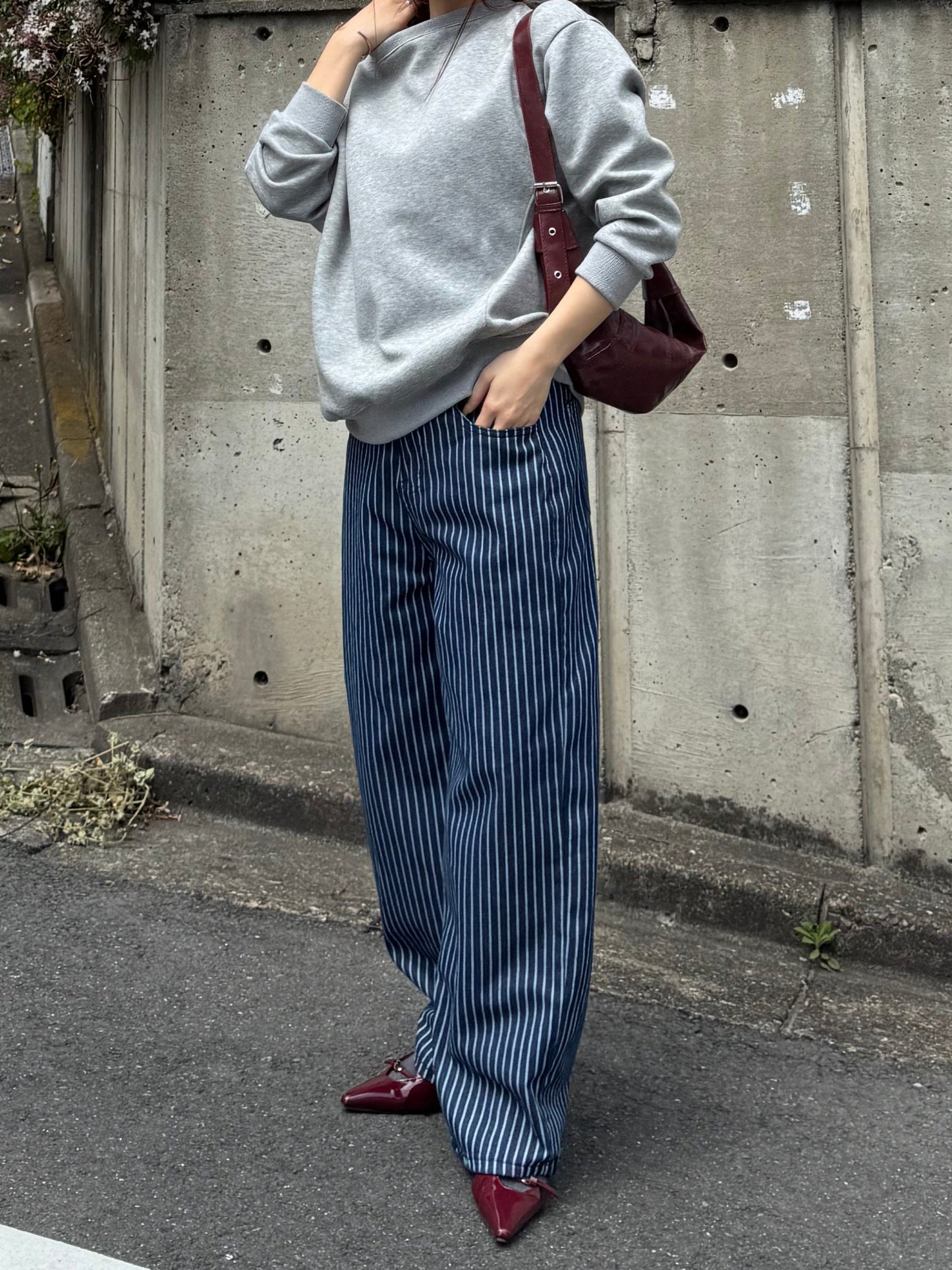 ストライプデニムパンツ DPB47419