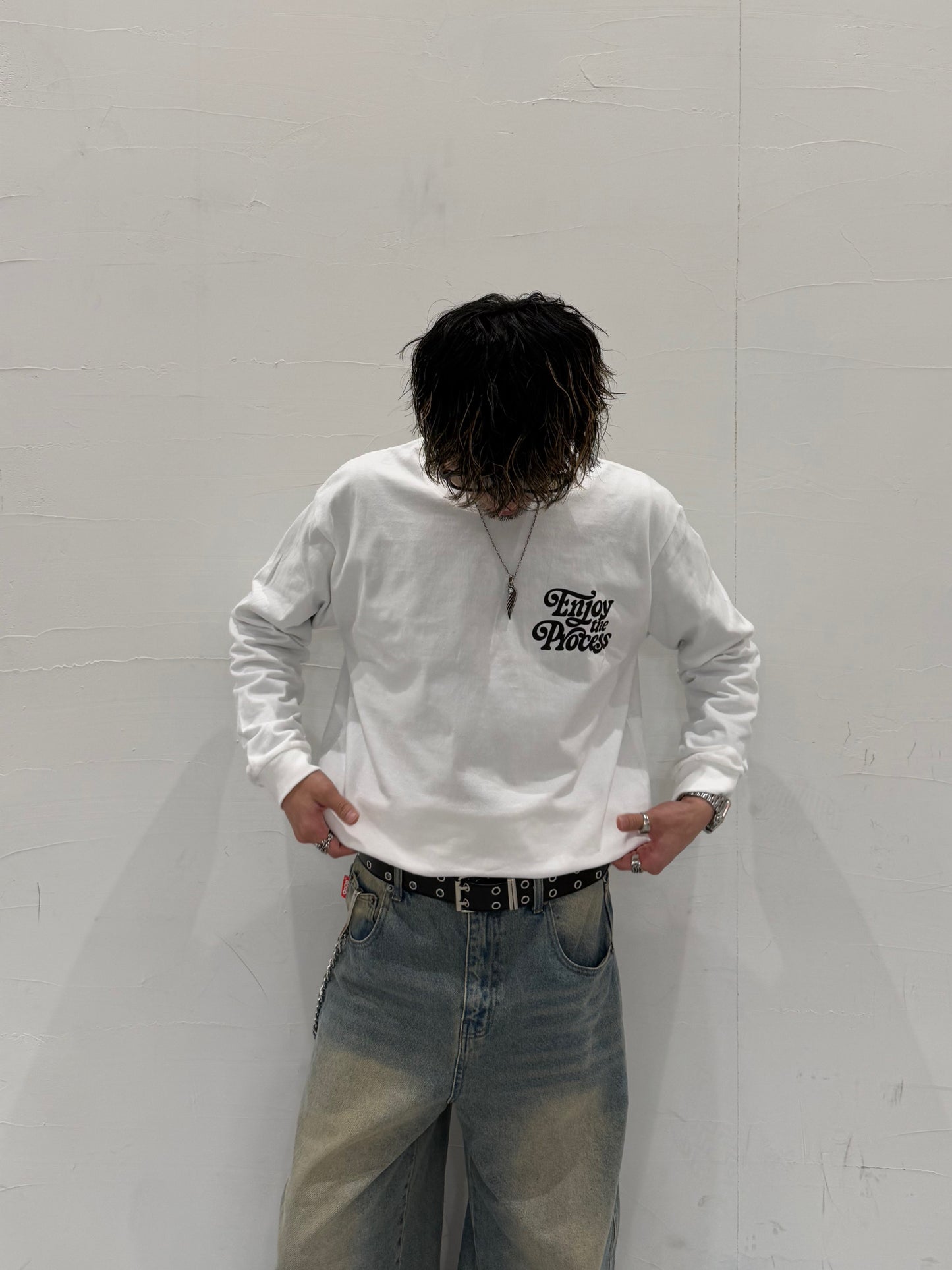 ユニセックスロゴロングスリーブTシャツ DPB73254