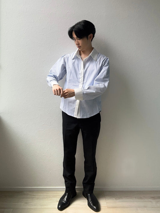 ブルーストライプシャツ SPA05041