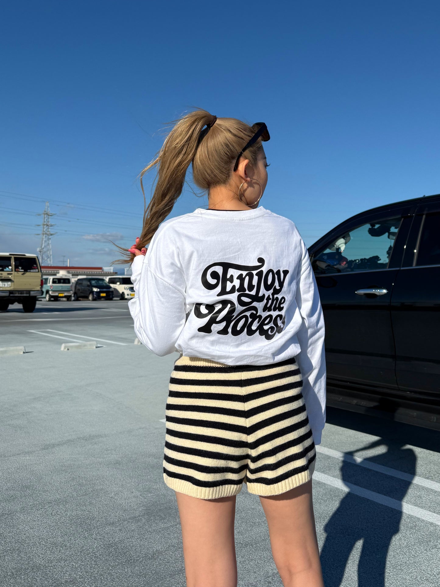 ユニセックスロゴロングスリーブTシャツ DPB73254