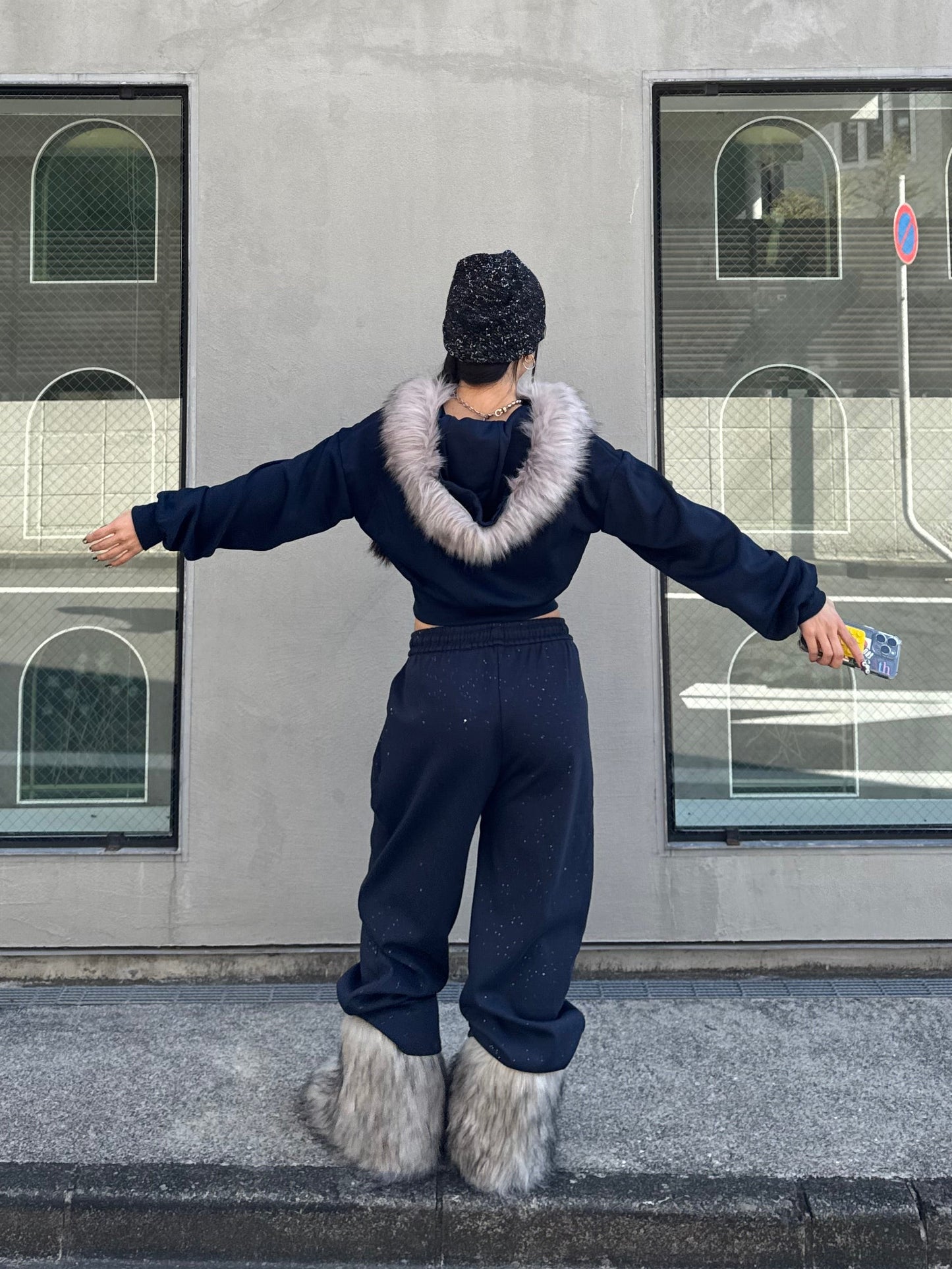 ウエストスリムファーパーカー DPB86141