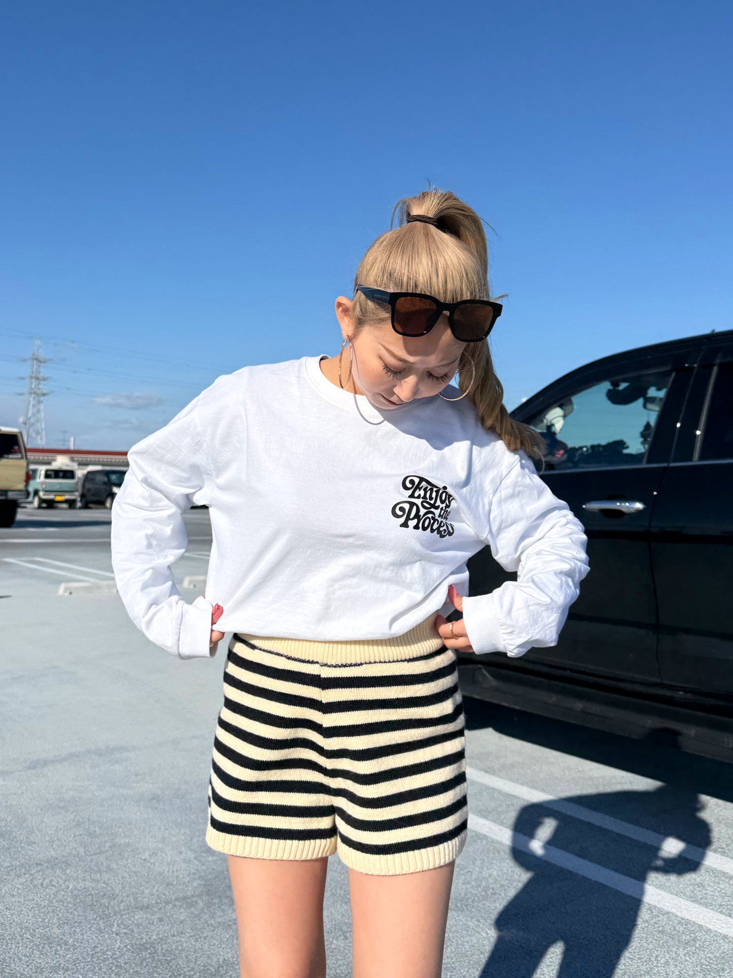 ユニセックスロゴロングスリーブTシャツ DPB73254