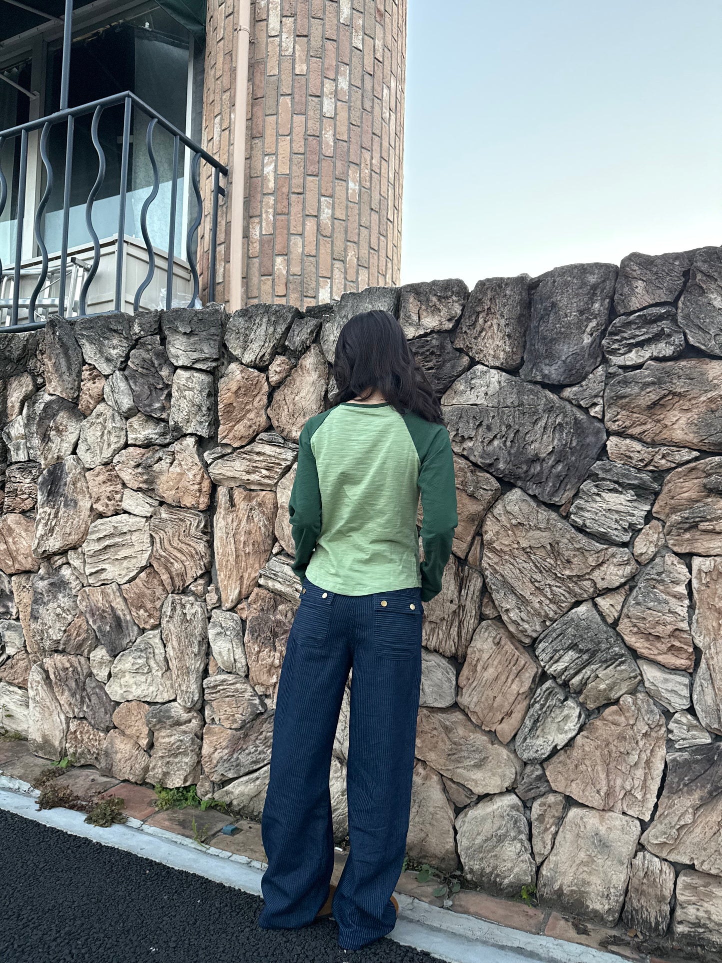 グリーンラグランTシャツ DPA43678