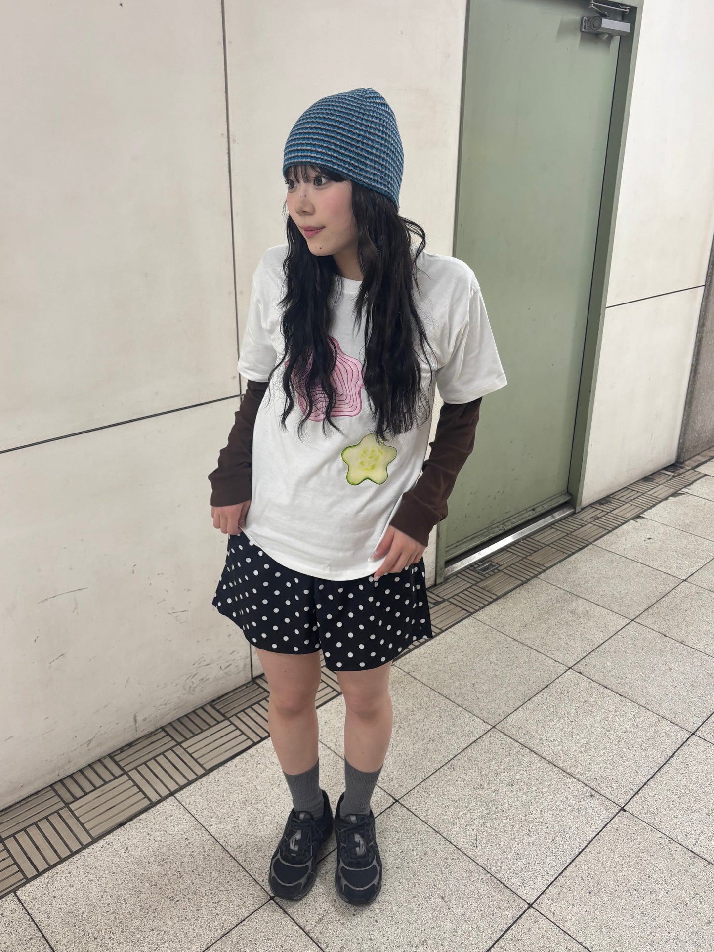 ベジタブルプリントTシャツ DPB89014