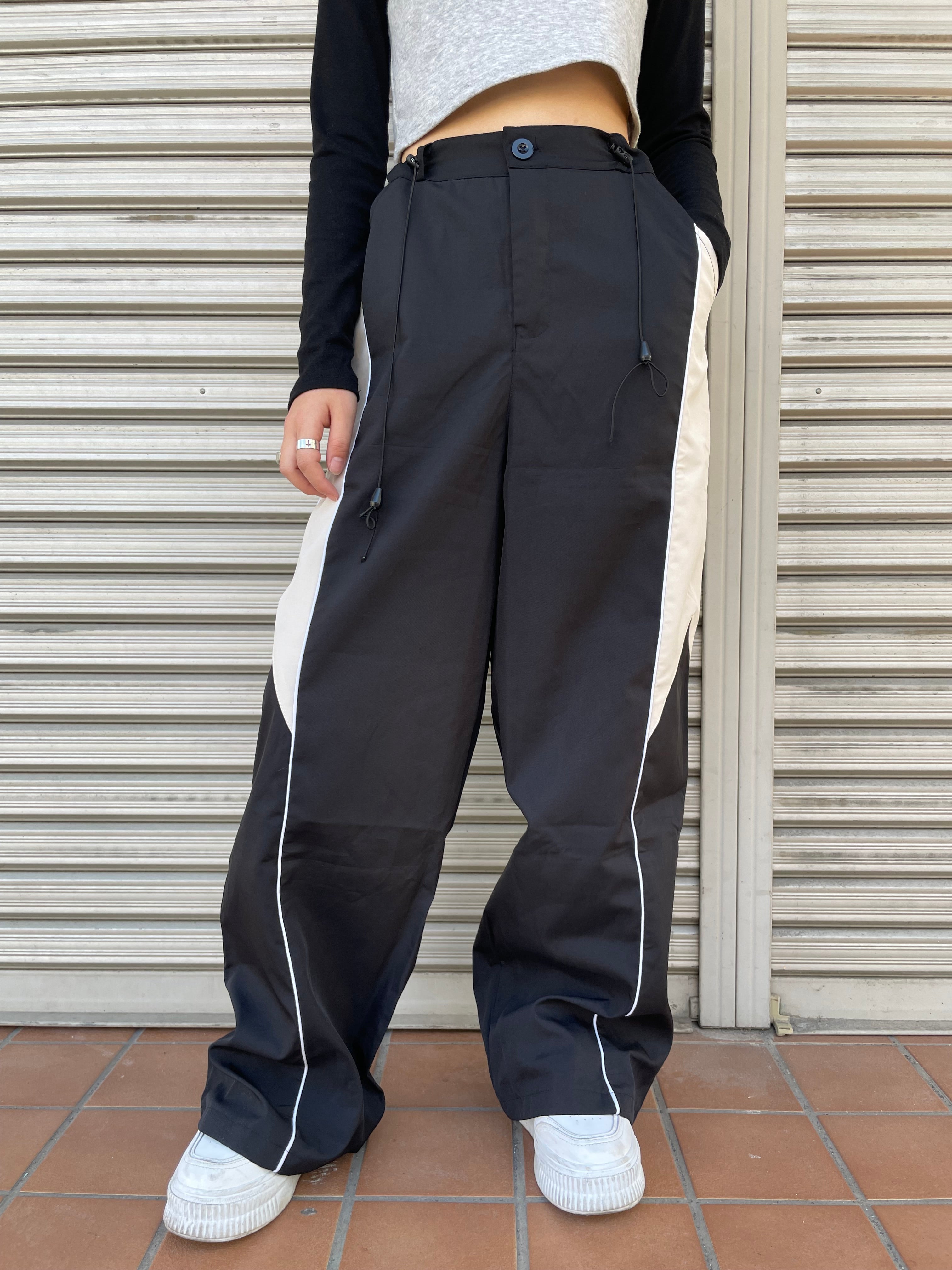 NOMANUAL 変型ナイロンパンツ/美品 ワイドレッグナイロンパンツ DPB68008 – CRAMMY