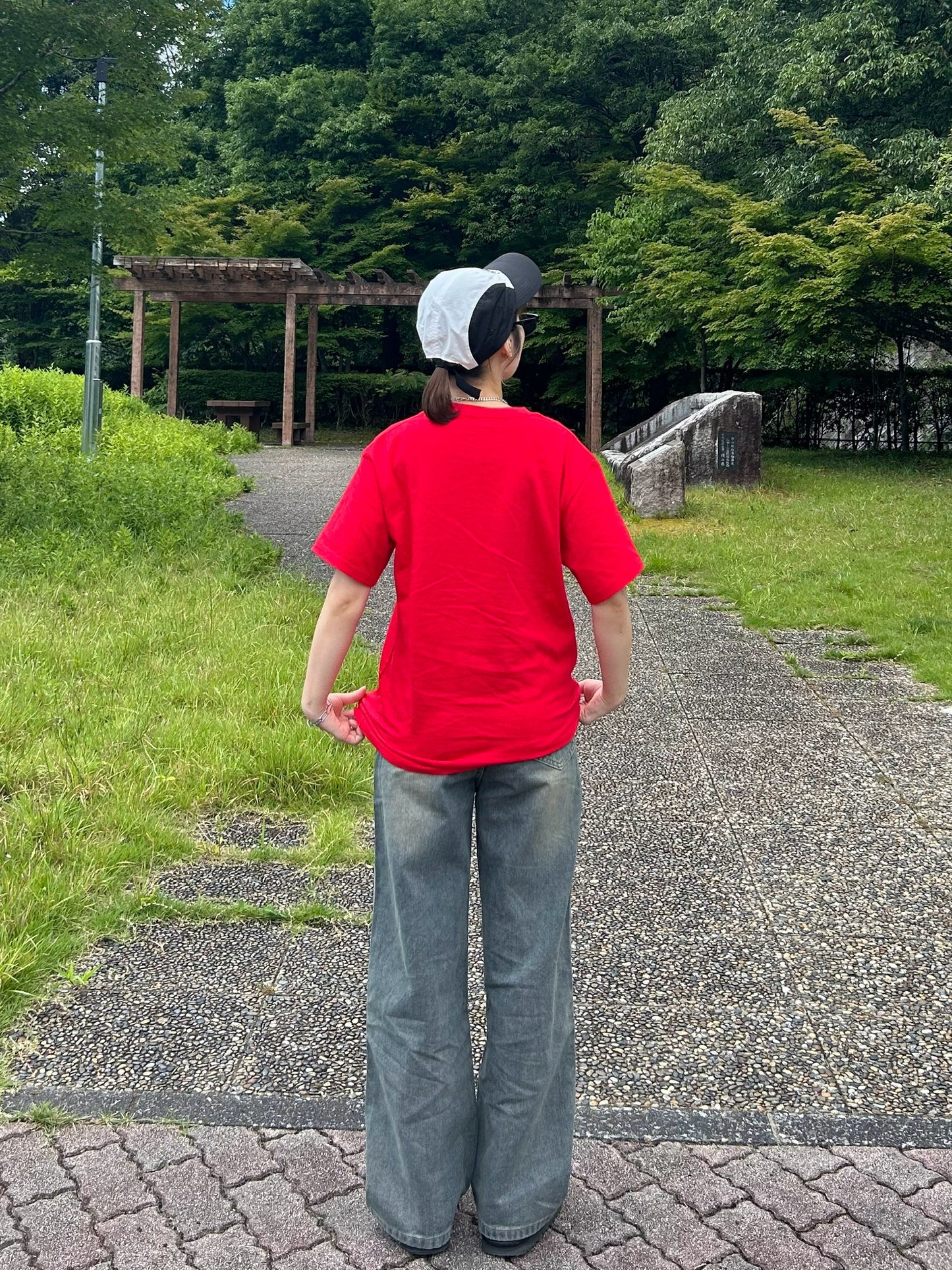 レッドロゴTシャツ DPA61394