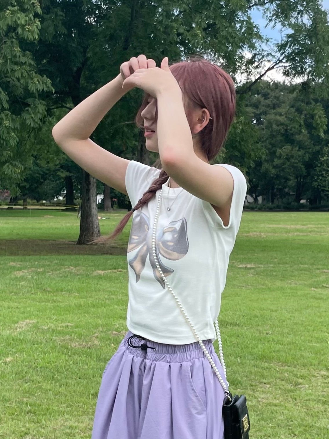 リボンクロップドTシャツ DPB68071
