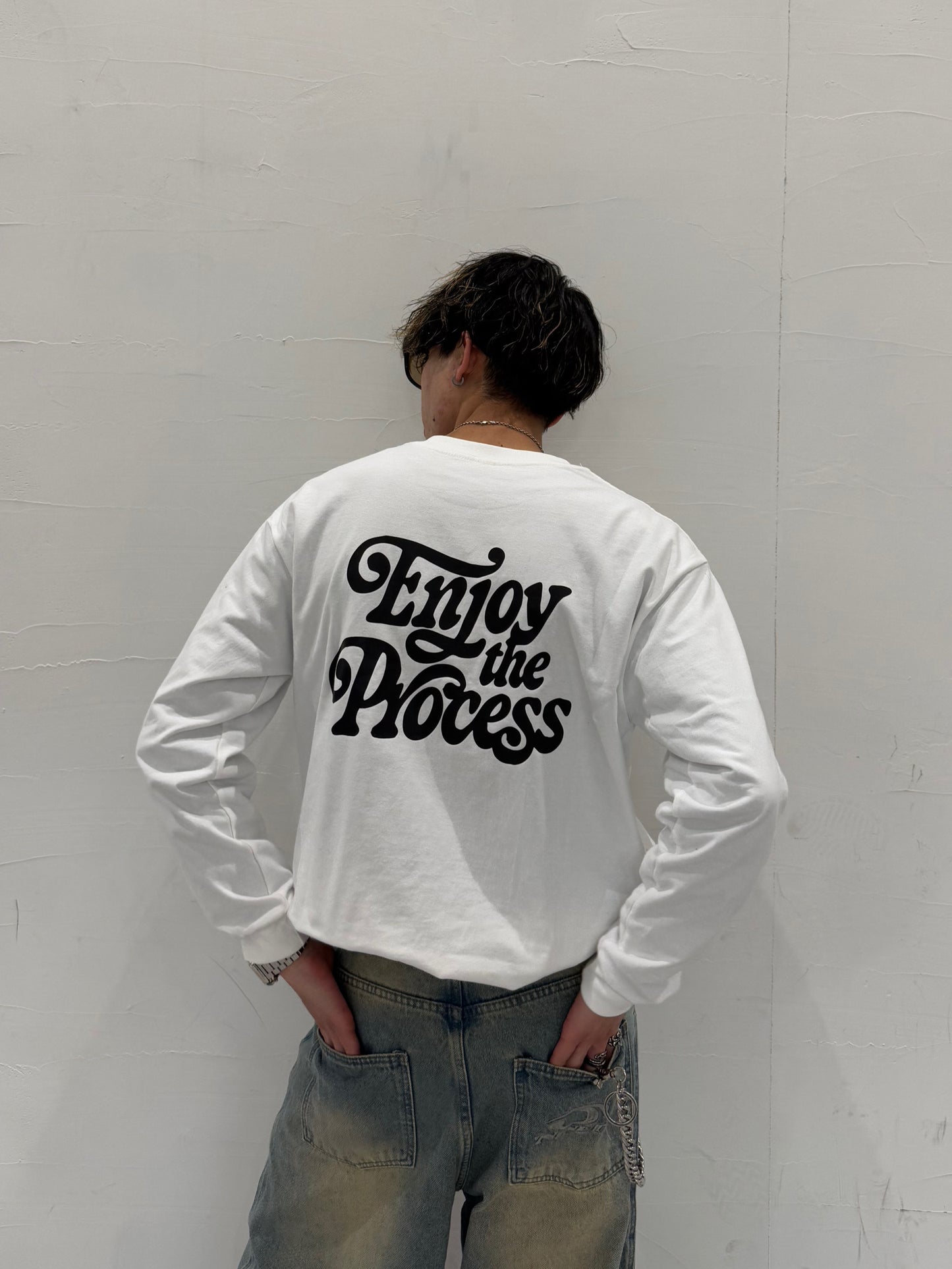 ユニセックスロゴロングスリーブTシャツ DPB73254