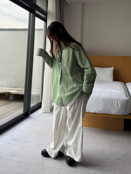 ワイドストライプシャツ DPB78127