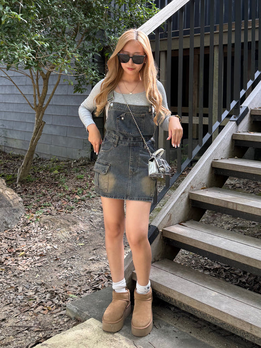 デニムミニサロペット DPB73502