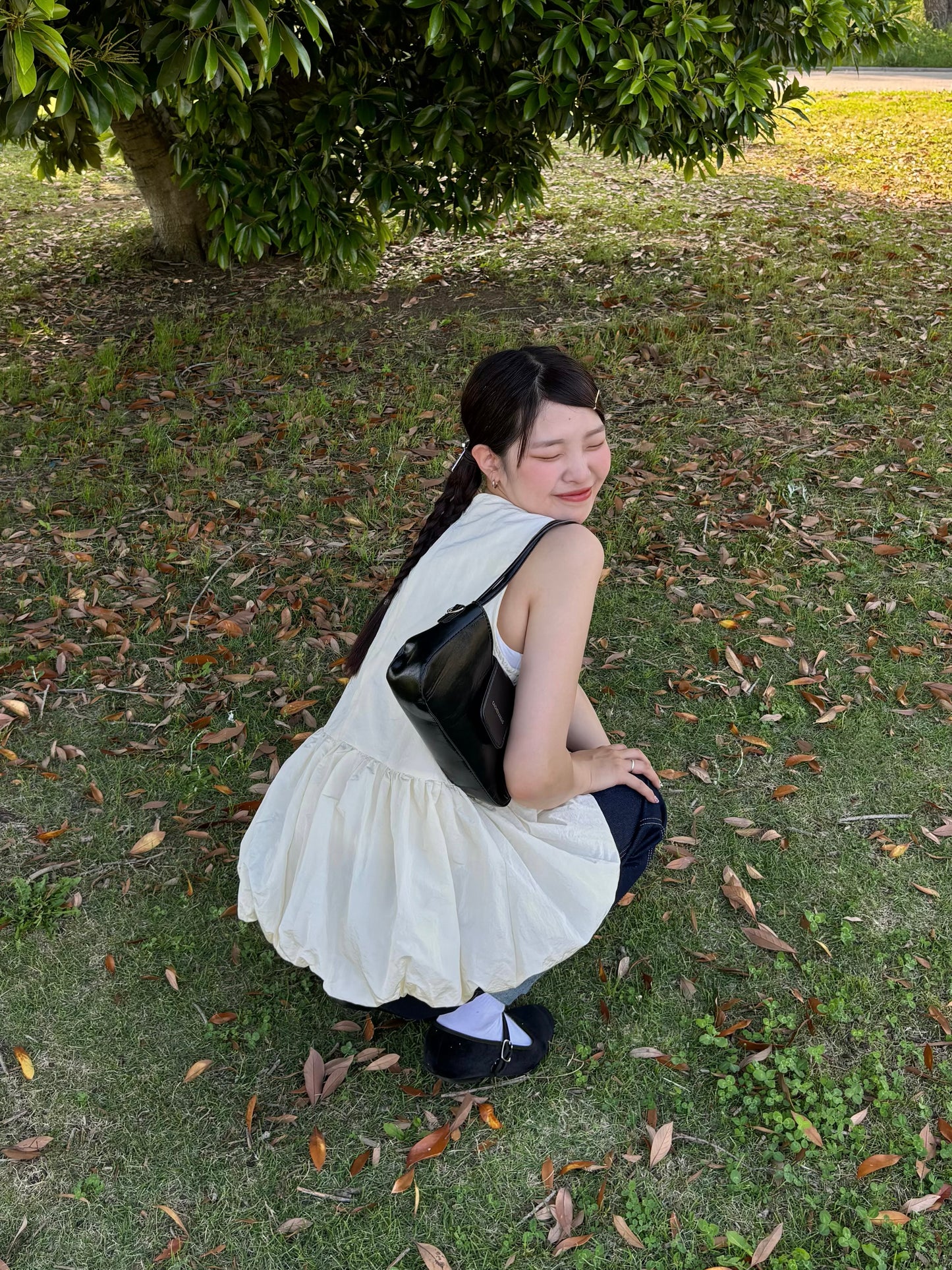 ホワイトボリュームワンピース DPB63079