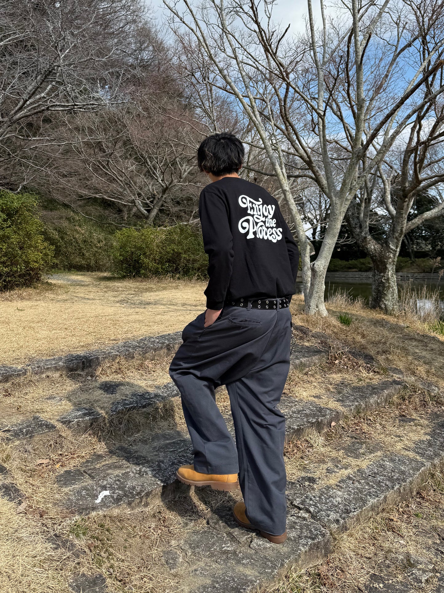 ユニセックスロゴロングスリーブTシャツ DPB73254