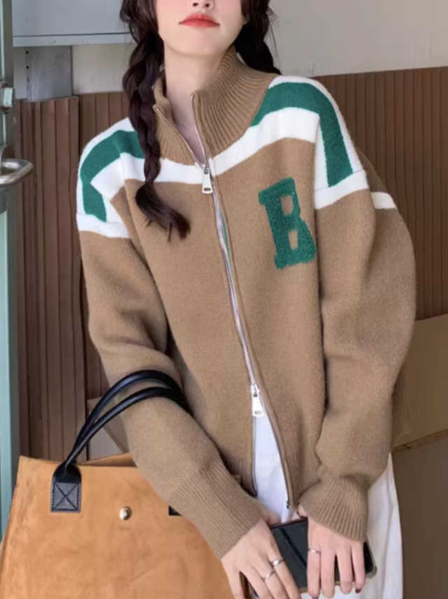 Bロゴダブルジッパーニット DPB71332