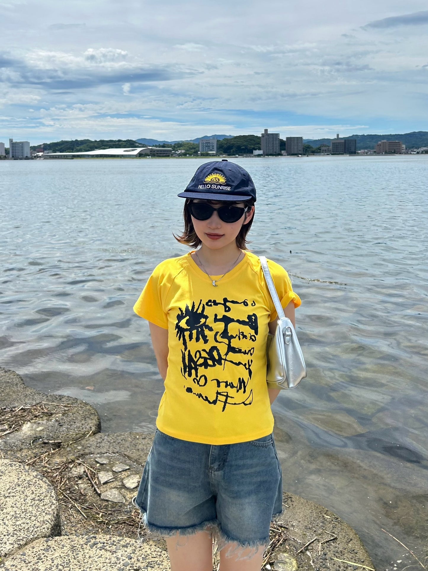 イエローロゴショートTシャツ DPA61384