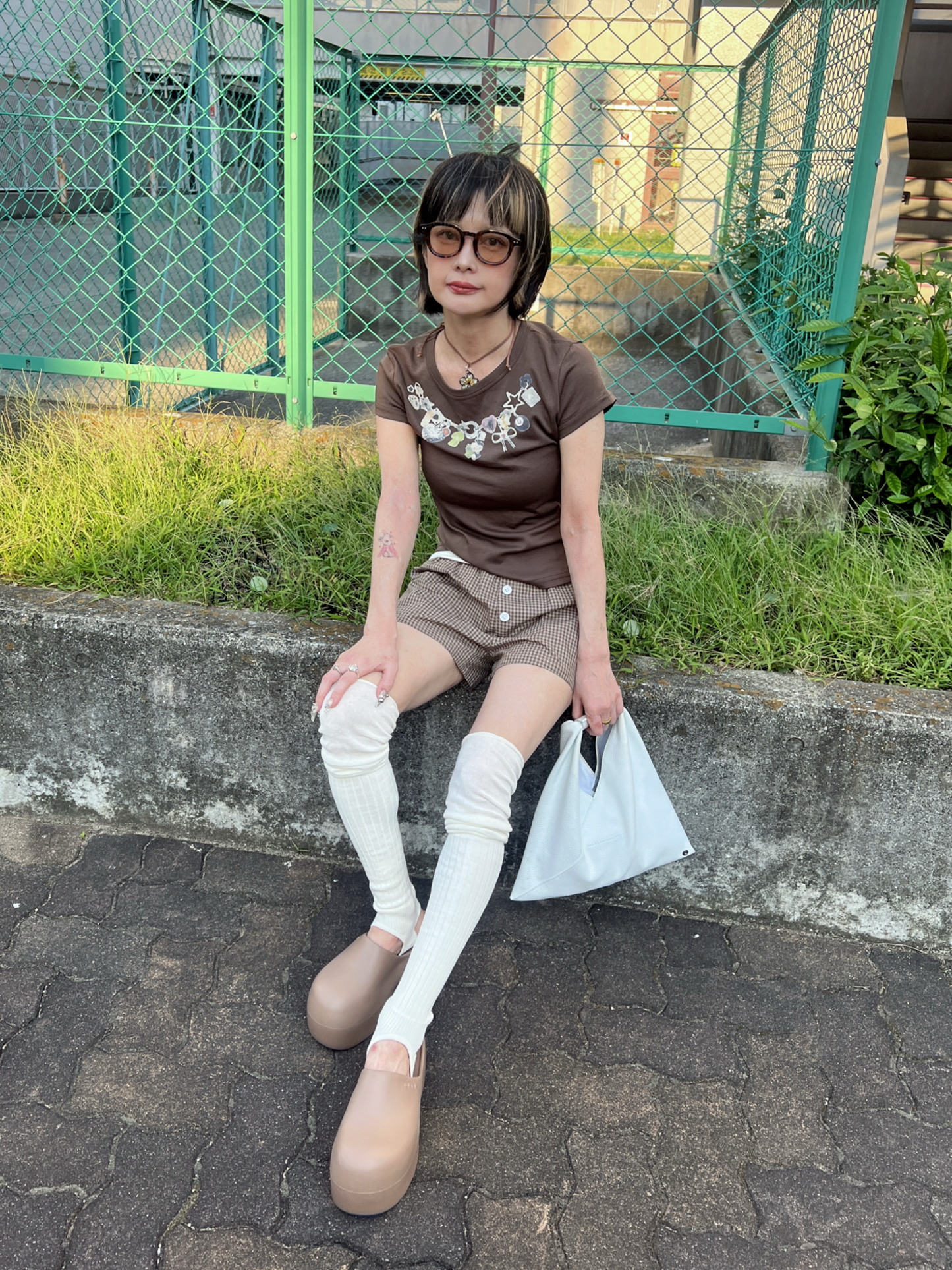 チェーンプリントミニTシャツ DPB79188