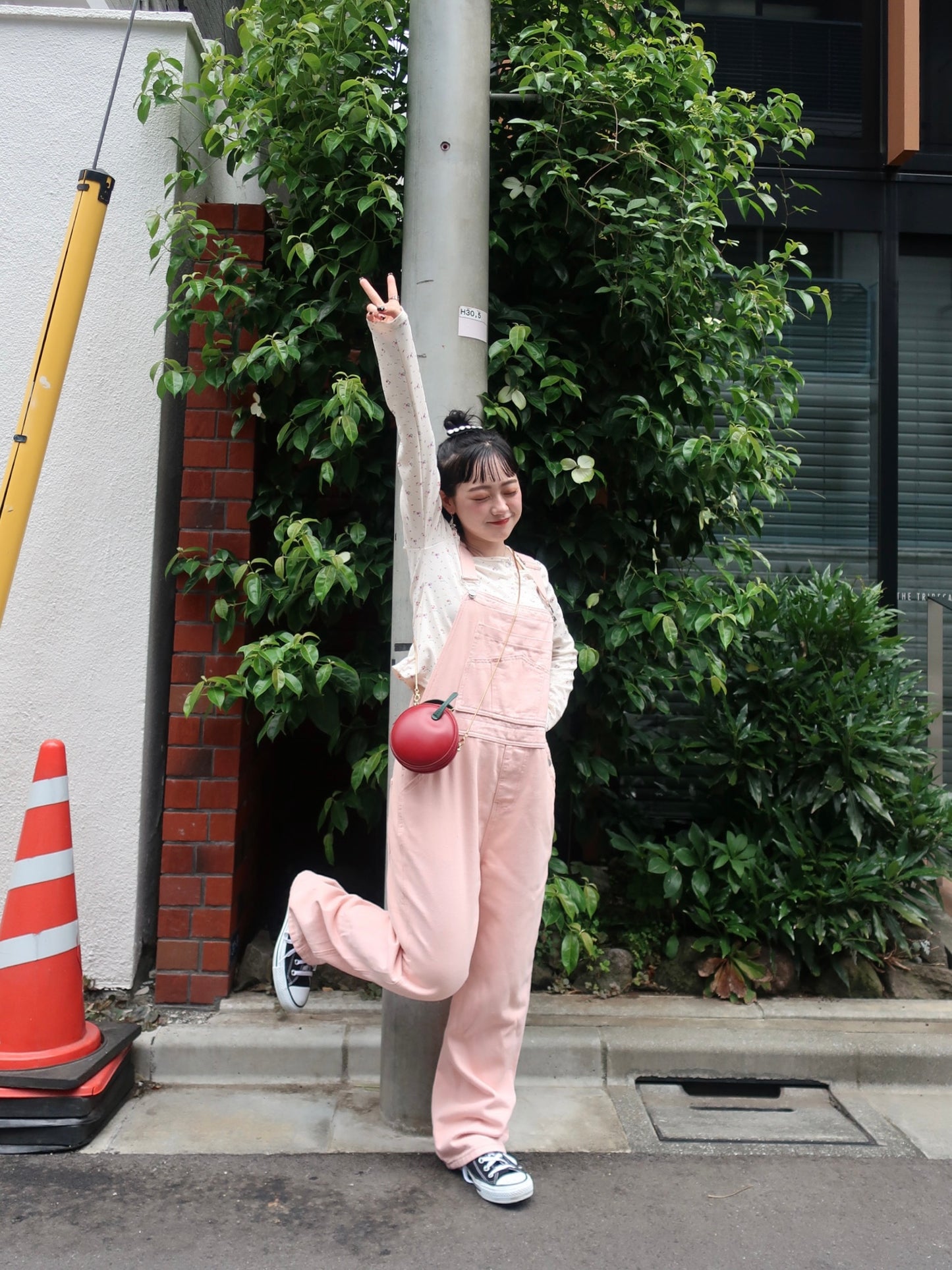 ピンクデニムサロペット DPB76050