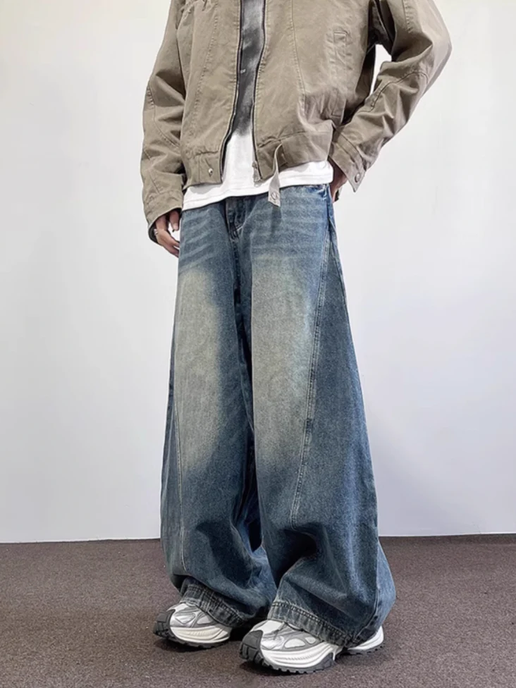 ユニセックスワイドラインデニムパンツ DPB71654