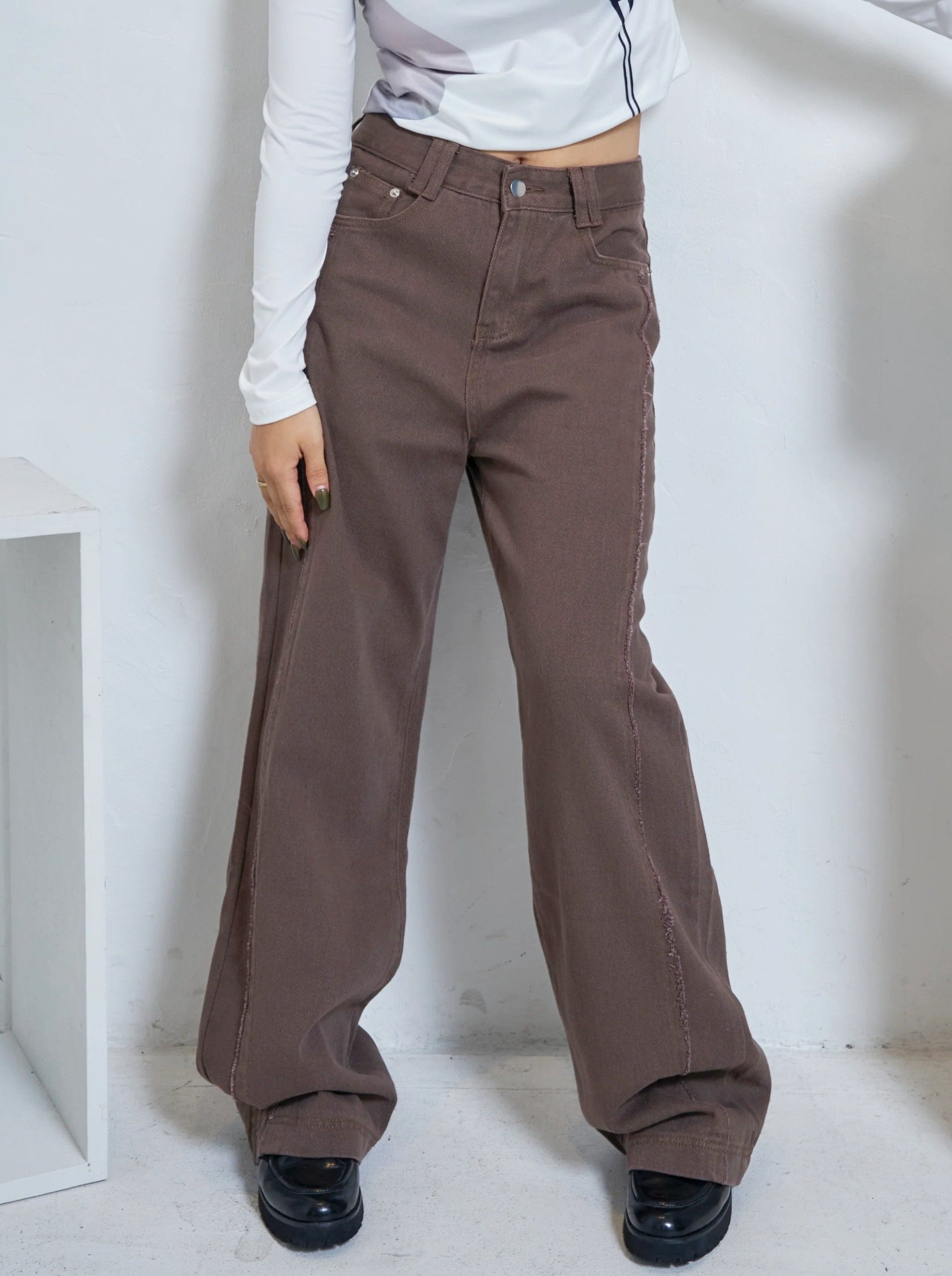 GRANCY ブラウン デニム L完売品 99de3bbf-d7b2-4c7c-9962-