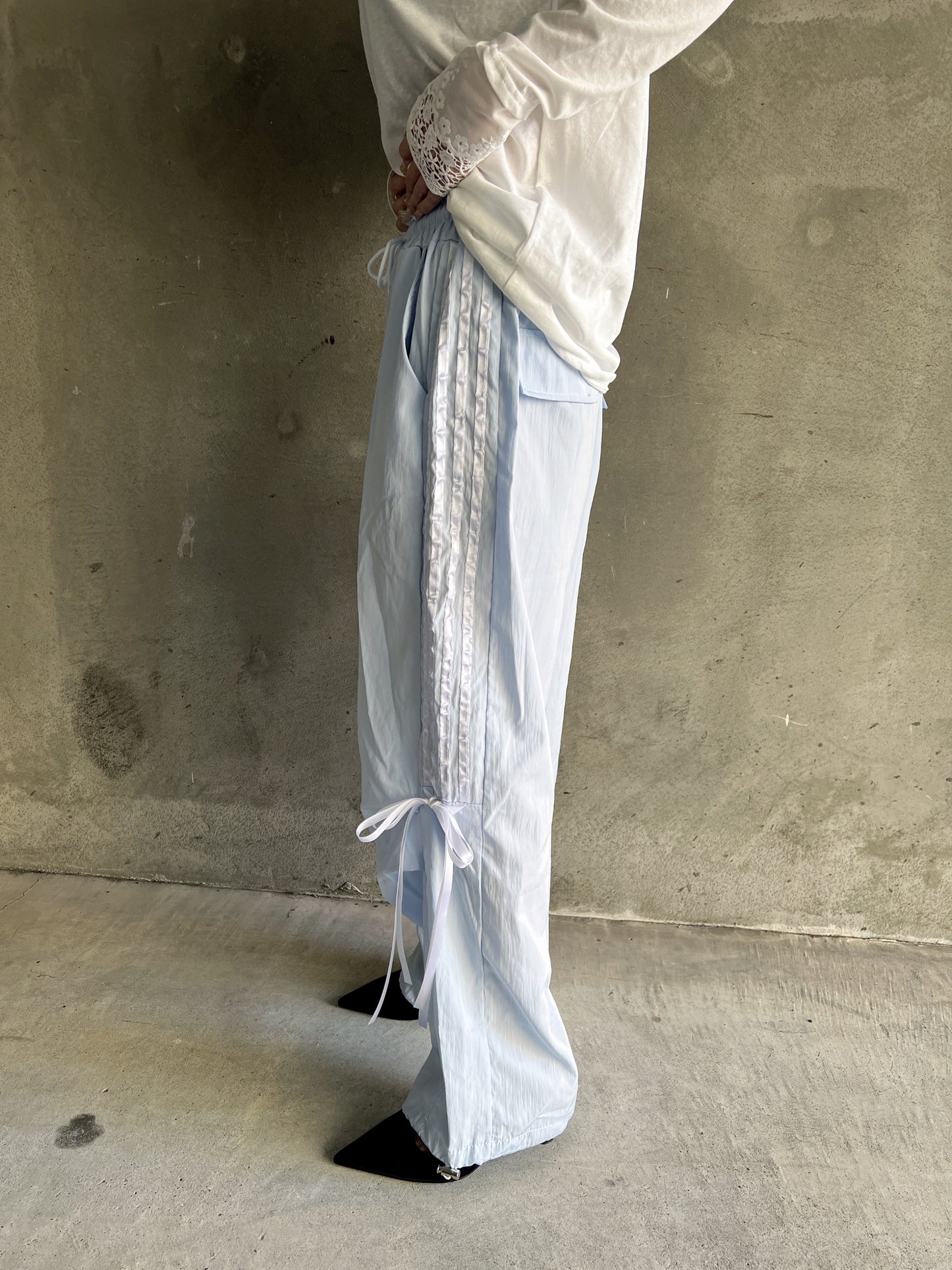 ラインリボンワイドパンツ DPB79139