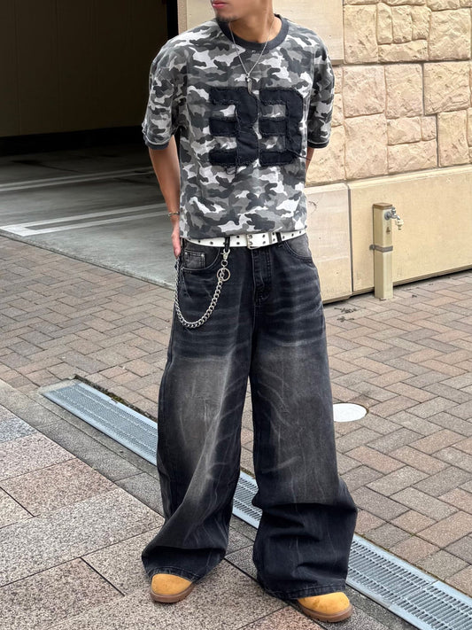 ウォッシュオーバーサイズデニムパンツ DPB90220