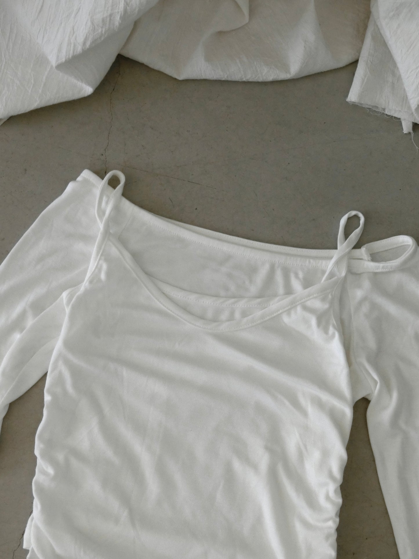 ダブルシャツホワイトトップス DPB43322