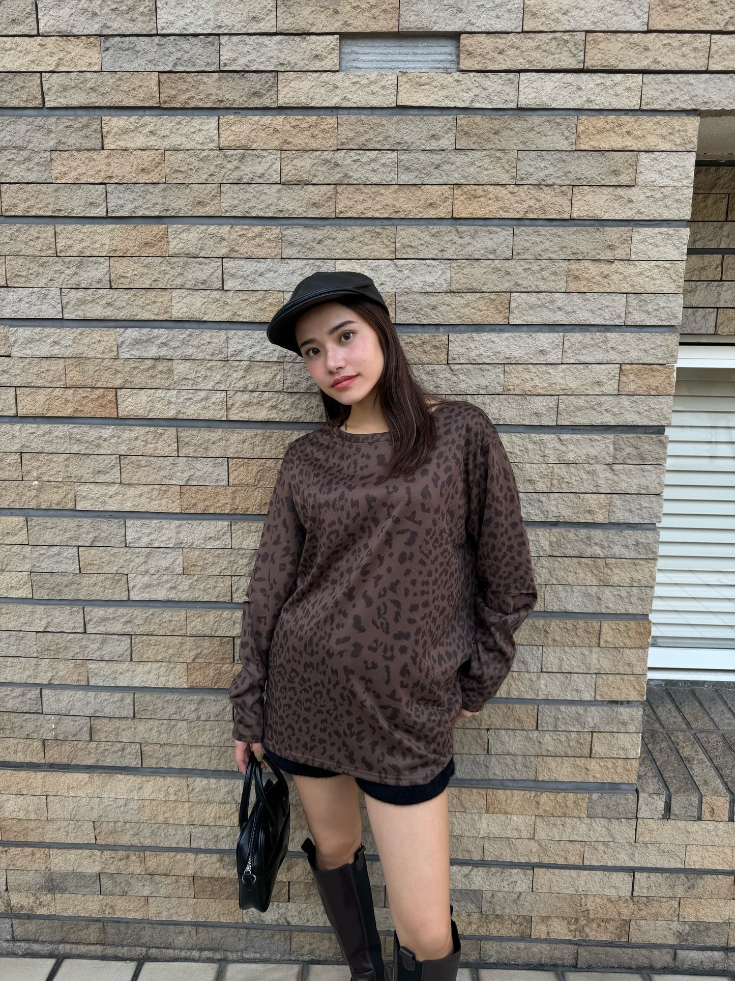 レオパードロングTシャツ DPB47336