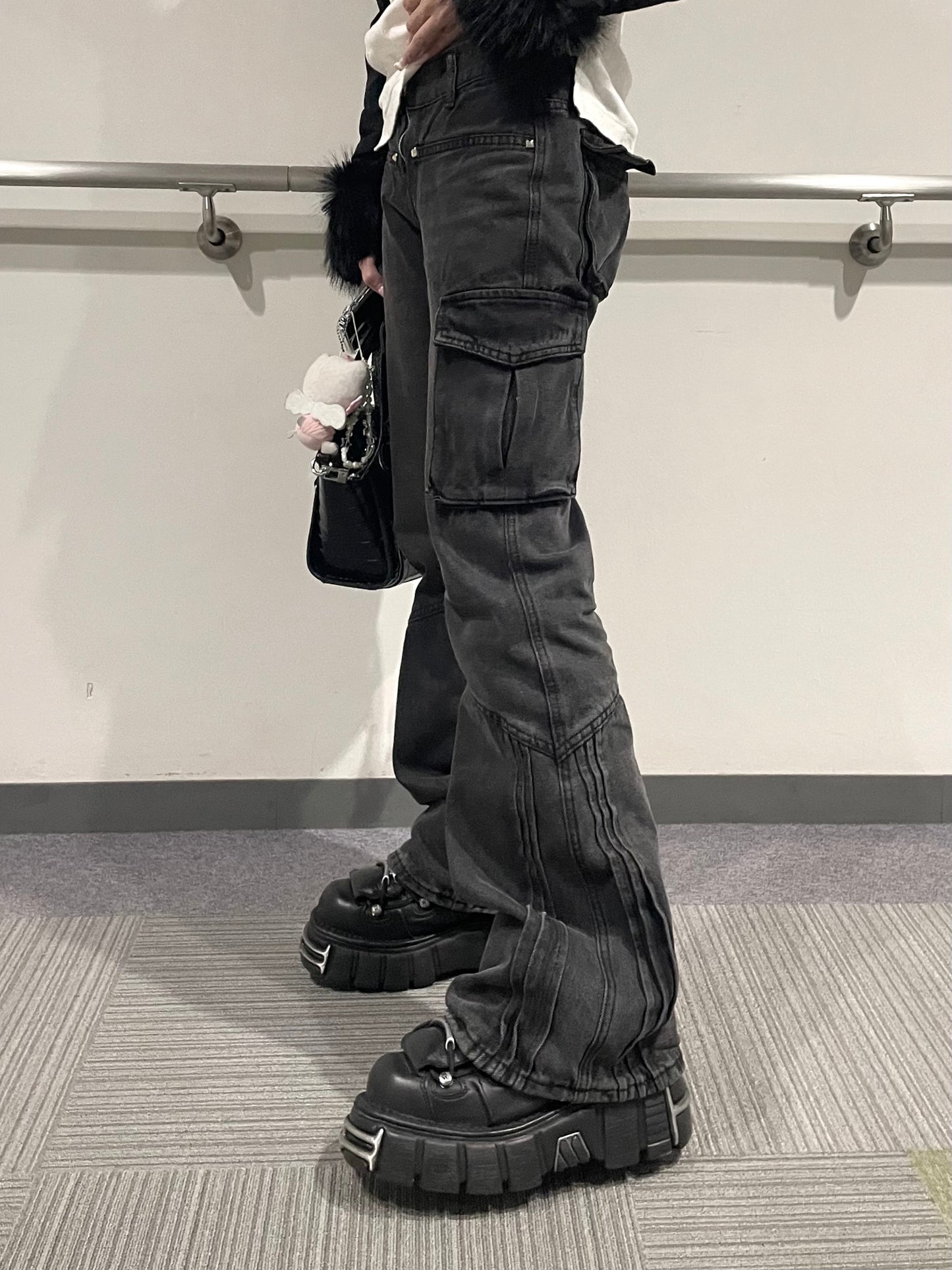 サイドポケットローライズベルパンツ DPB67022
