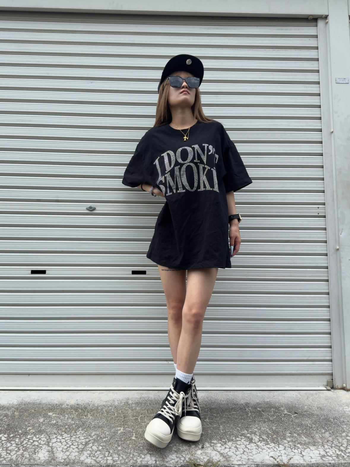 ラインストーンTシャツ DPB42408