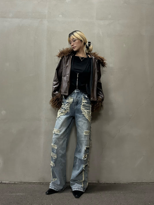 ハイダメージデニムパンツ DPB26667