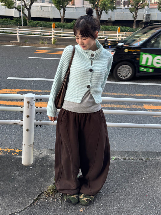 ハイネックフロントボタンニット DPB85398