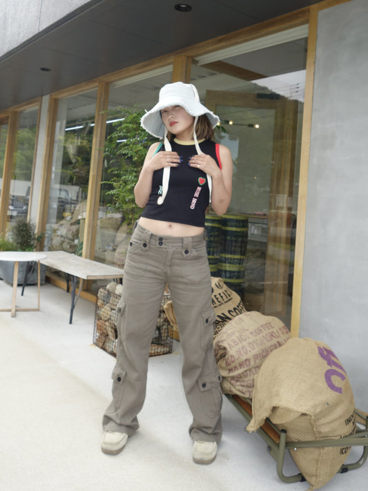 フラップポケットカーゴパンツ DPA14309