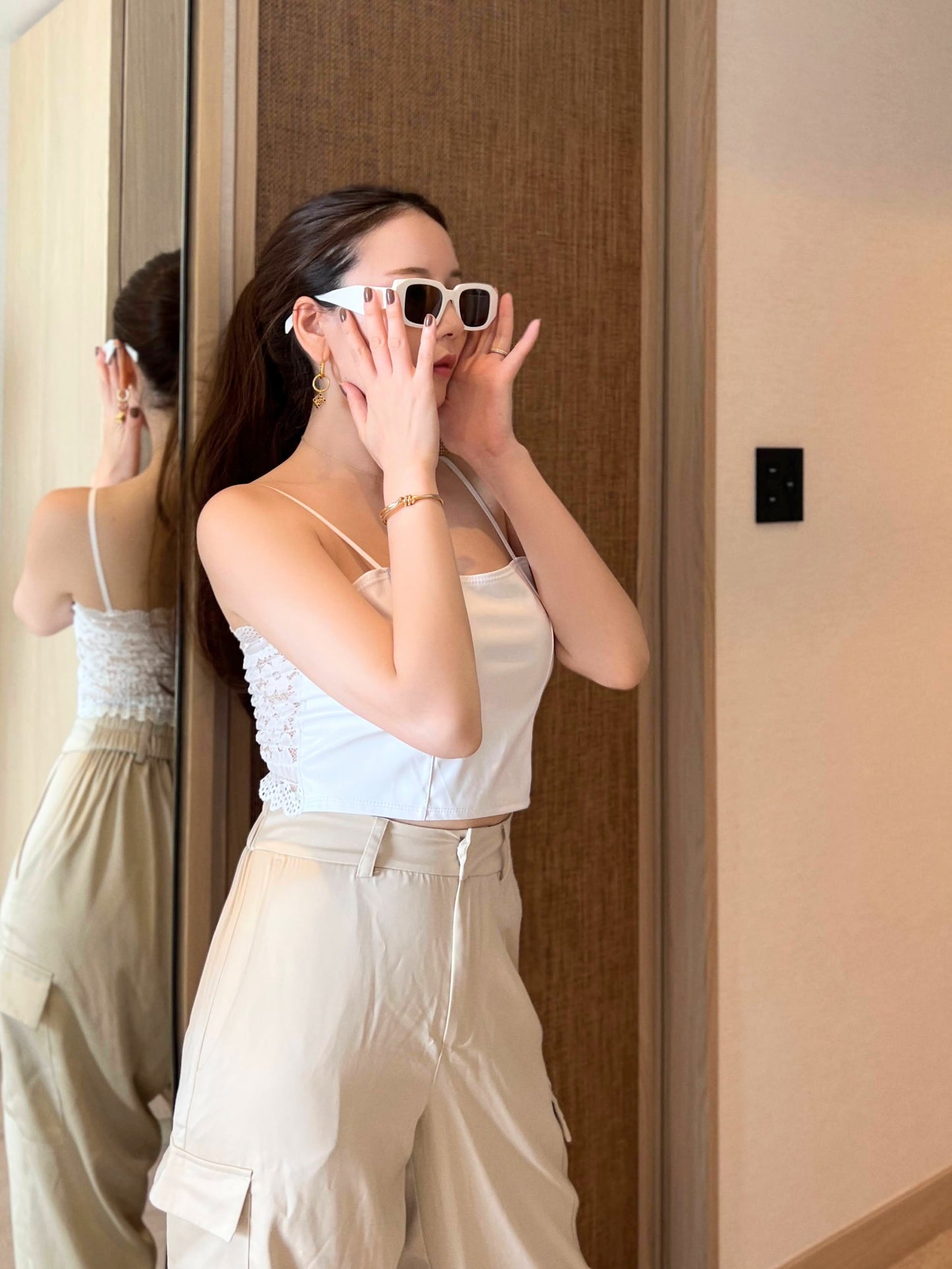 スクエアフレームサングラス DPB56015